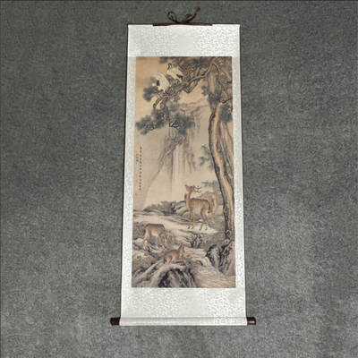 名家名画（装饰画）专场 - 九如图 沈铨国画装裱挂画