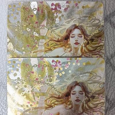 花开卡拍第42期（10月12号周日截拍，品控勿拍!!!拍品不寄存，运费5元，自制卡难免瑕疵，可能存在轻微撞角爆边等出厂瑕疵，品控介意勿拍！） - 燎原 人姬传 刷子杜十娘 双服饰幻彩折光2张