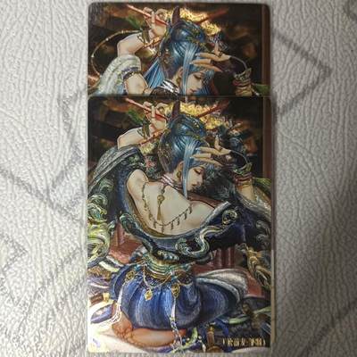 花开卡拍第42期（10月12号周日截拍，品控勿拍!!!拍品不寄存，运费5元，自制卡难免瑕疵，可能存在轻微撞角爆边等出厂瑕疵，品控介意勿拍！） - 卡玩帕克 水浒姬邹润粗闪一对 2张