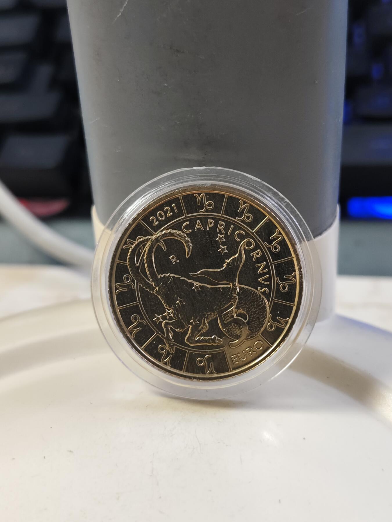 第177期拍卖【长期征集拍品】 圣马力诺2021年十二星座摩羯座纪念币