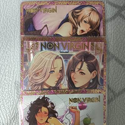 花开卡拍第42期（10月12号周日截拍，品控勿拍!!!拍品不寄存，运费5元，自制卡难免瑕疵，可能存在轻微撞角爆边等出厂瑕疵，品控介意勿拍！） - 君君 织田NON漫画系列 粗闪3张 两张温变效果 卡背清凉
