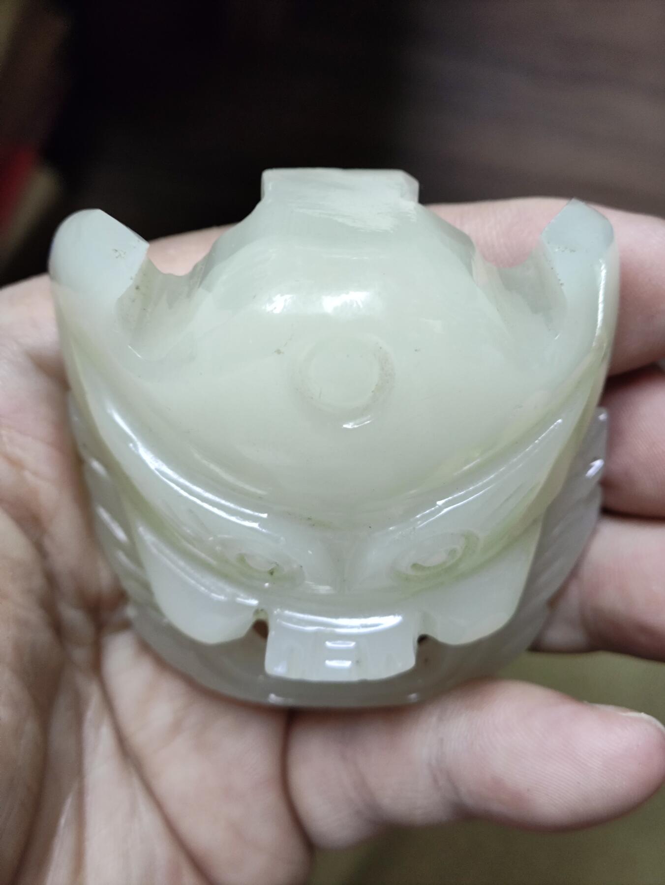 爱淘收藏，清货 天然阿富汗白玉皮带扣腰扣 羊脂白男士玉石腰牌腰佩