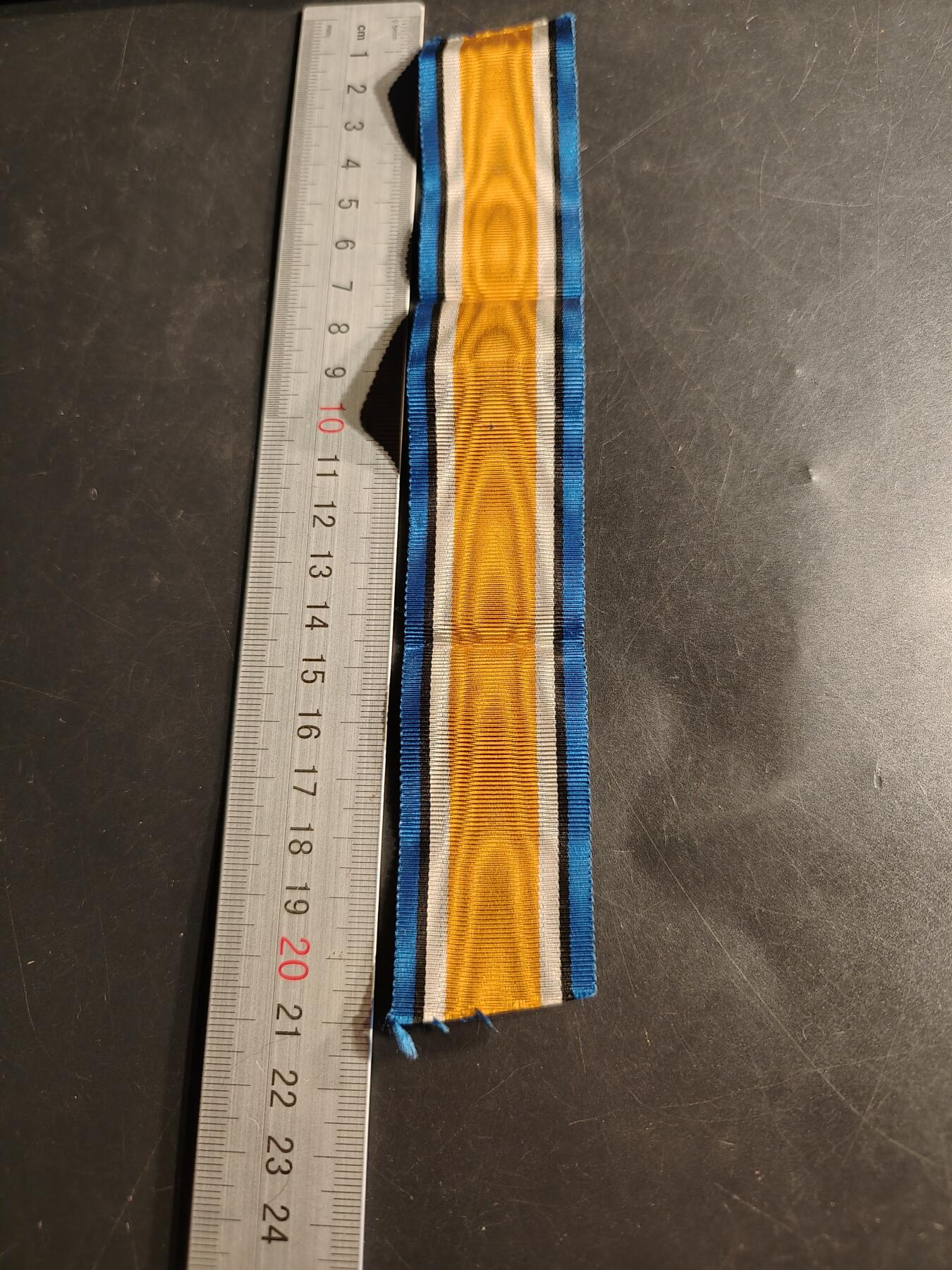 老王徽章第155期 英国一战纪念章绶带    21cm