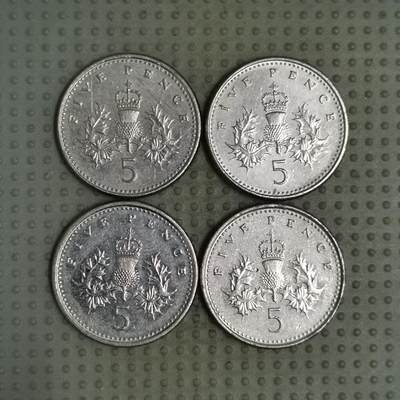 2025年第95场各国散币拍卖（总第95场） - 英国5便士4枚