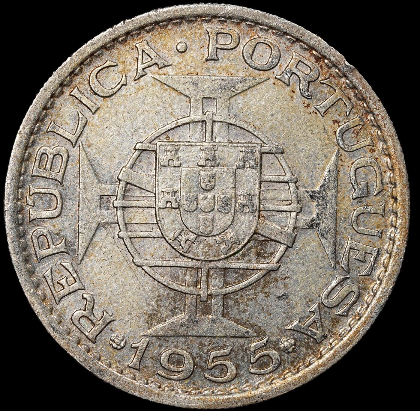 修遠堂世界钱币第八十八期 1955年葡属安哥拉20埃斯库多 10g，72%银