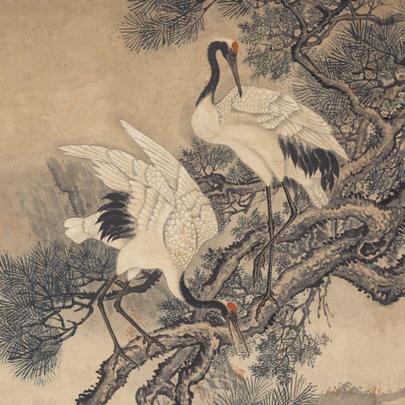 名家名画（装饰画）专场 九如图 沈铨国画装裱挂画