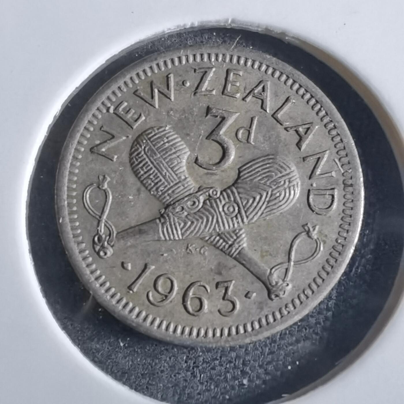 沼泽如烟--第868场 新西兰1963年3便士