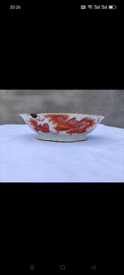 清代同治狮子狗花盆，器型好，画工好，名人画，除口沿上有点磕外，其余完整 - 清代同治狮子狗花盆，器型好，画工好，名人画，除口沿上有点磕外，其余完整