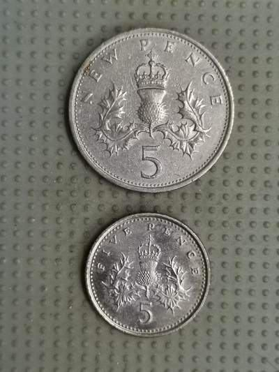 2025年第96场各国散币拍卖（总第96场） - 英国5便士大小2枚