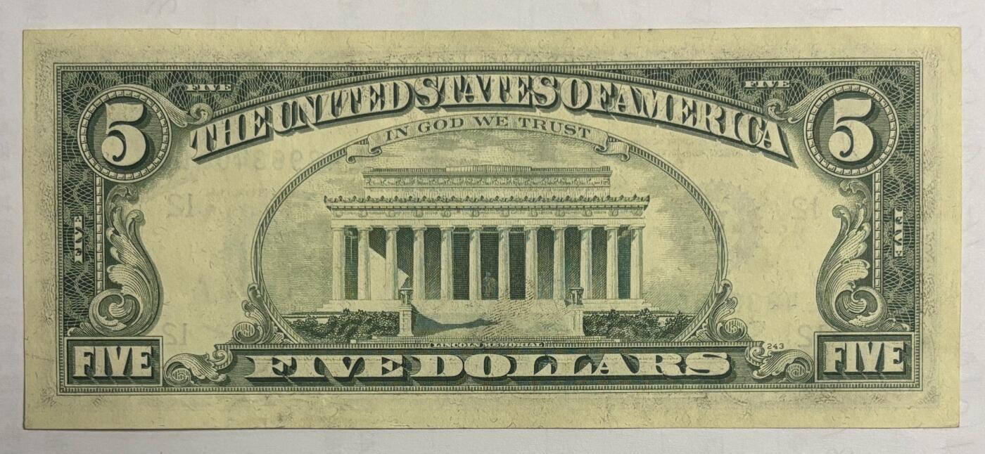 【礼羽收藏】🌏世界钱币拍卖第106期 拍卖延长30分钟 20:00开始 1974年 5美元 双尾00 实物图