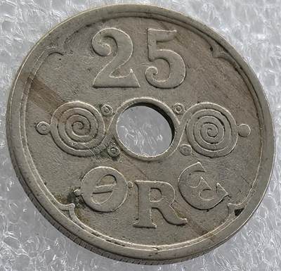 外国优质纪念币银币，周六晚上九点倒数截拍，满百包邮，可寄存半年，喜欢朋友微信扫描二维码可直接参拍 - 丹麦1937年25欧尔