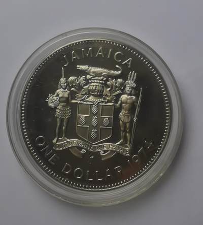巨藏钱币第四期10月13号20点开拍 牙买加1974年1元精制大镍币