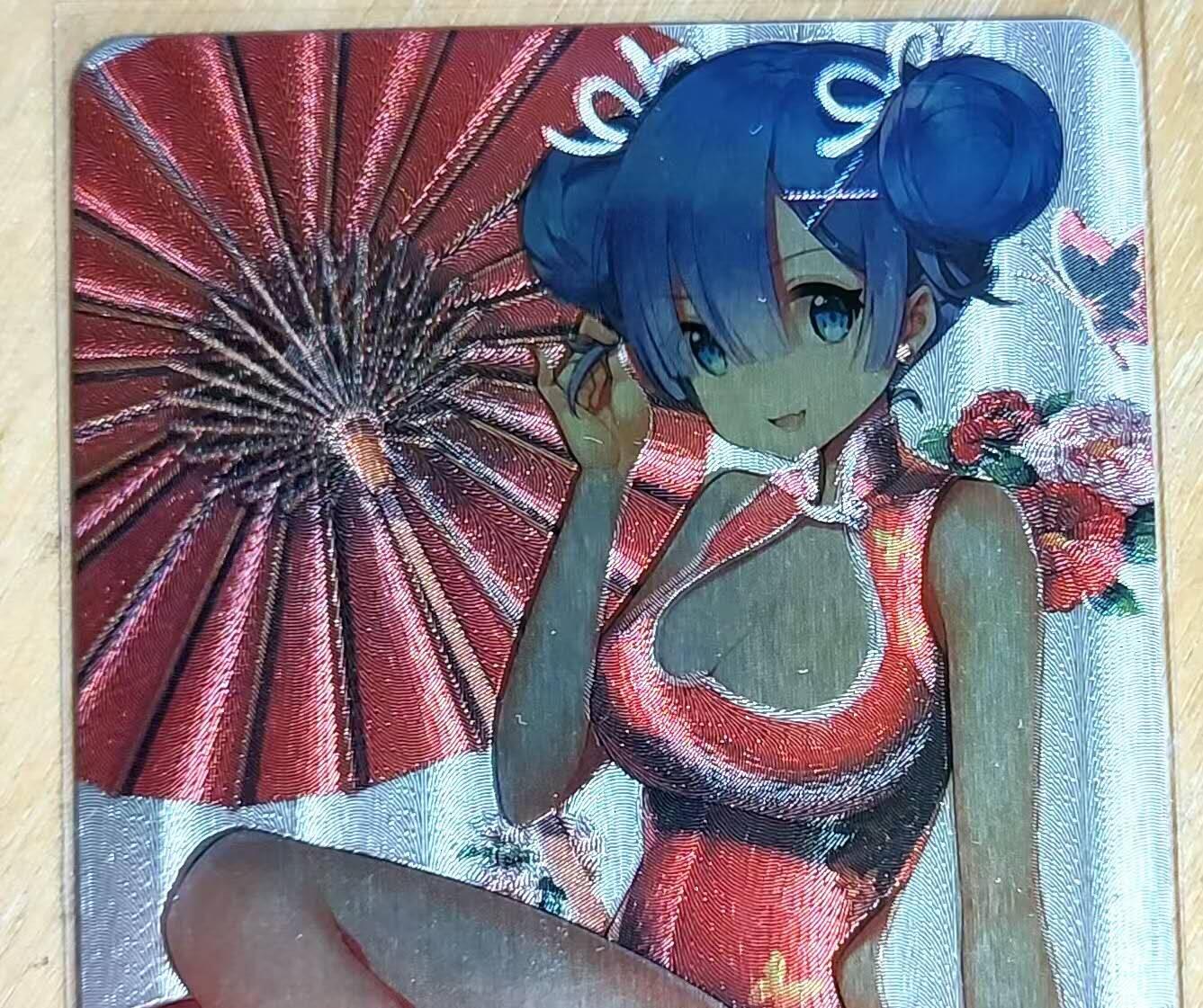 龙虎卡牌第五十八场（无佣金，满120包邮，周六晚上结拍，欢迎送拍） 粗闪 蕾姆卡牌 旗袍中国风