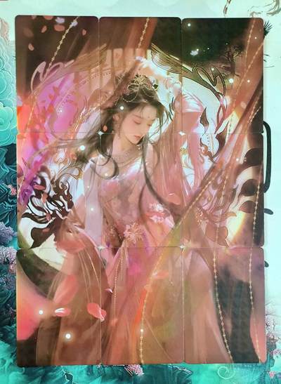 龙虎卡牌第五十八场（无佣金，满120包邮，周六晚上结拍，欢迎送拍） - 彩闪九拼 元明清系列古风美女