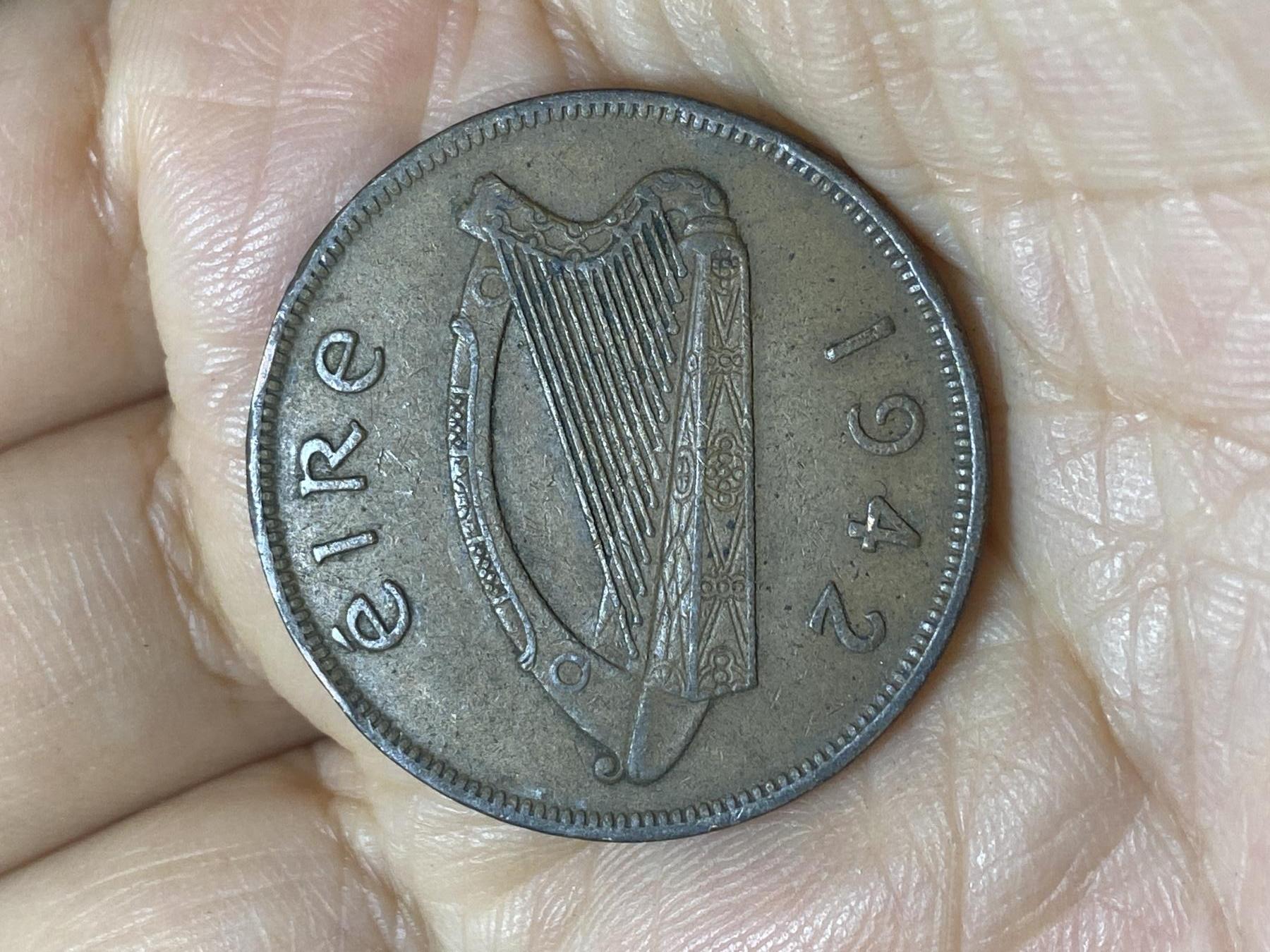 2025年第一百零七场(总第一百三十三场）外国好品散币(免佣金) 爱尔兰🇮🇪1942年1便士(共和国时期第一套)