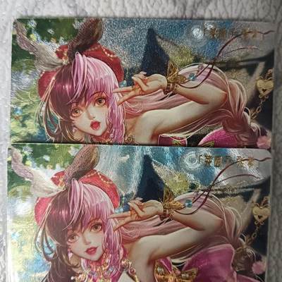 花开卡拍第42期（10月12号周日截拍，品控勿拍!!!拍品不寄存，运费5元，自制卡难免瑕疵，可能存在轻微撞角爆边等出厂瑕疵，品控介意勿拍！） - 卡玩帕克 水浒姬张青粗闪一对 2张