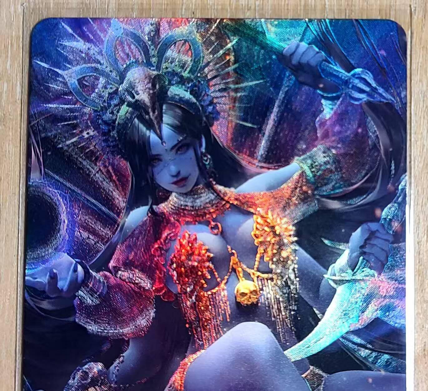 龙虎卡牌第五十八场（无佣金，满120包邮，周六晚上结拍，欢迎送拍） 粗彩闪 老郑卡牌 异域女神 气势拉满