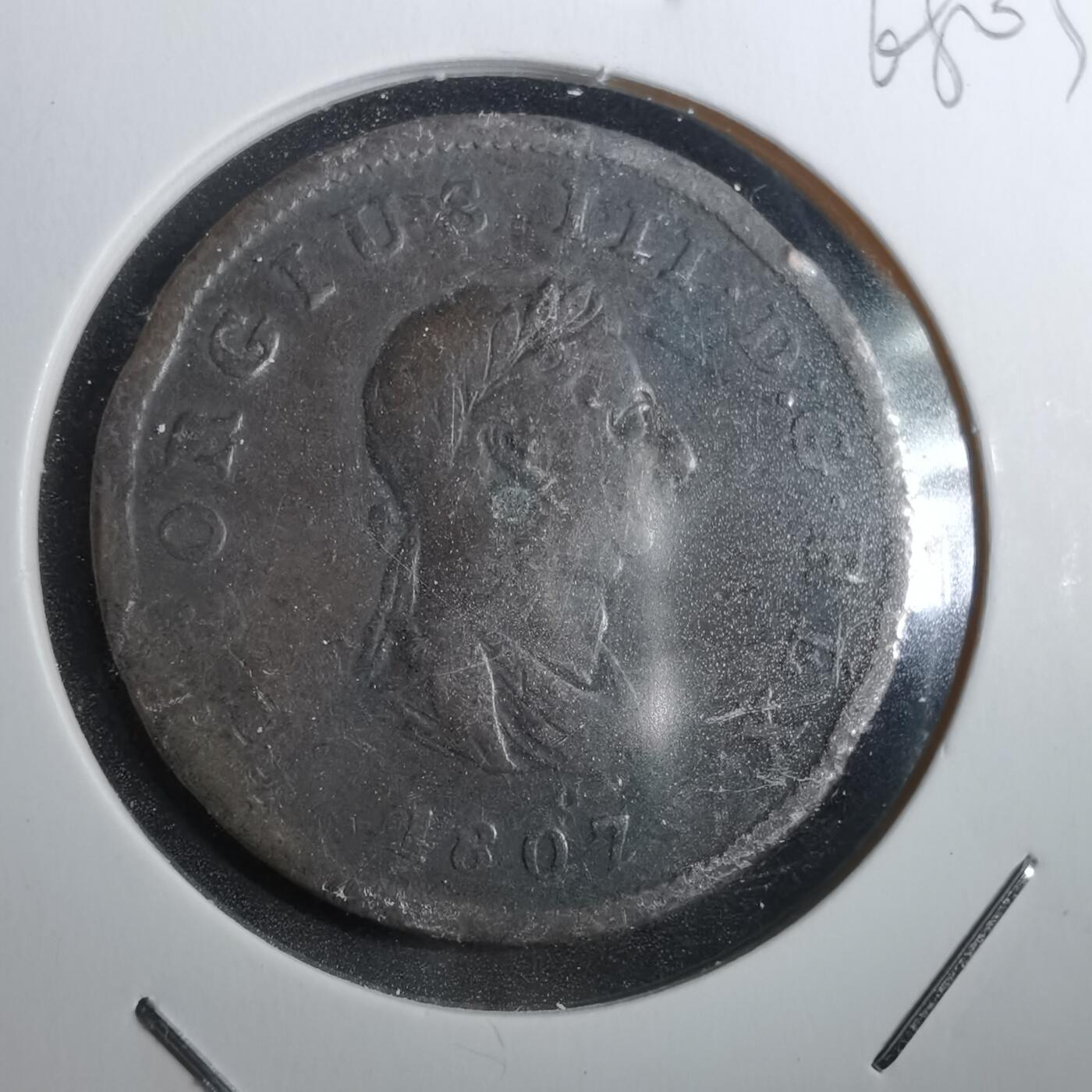 沼泽如烟--第868场 英国1807年老铜币