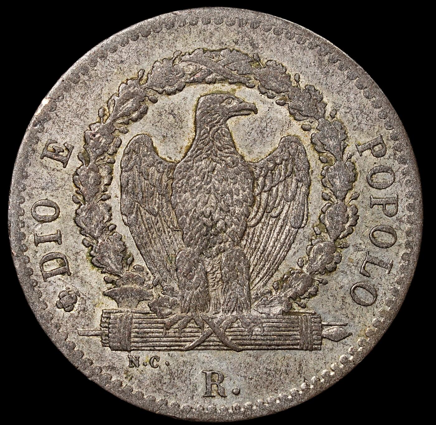 修遠堂世界钱币第八十八期 1949年罗马共和国8 BAIOCCHI银币 稀少品种 出厂3.90g，含银20%