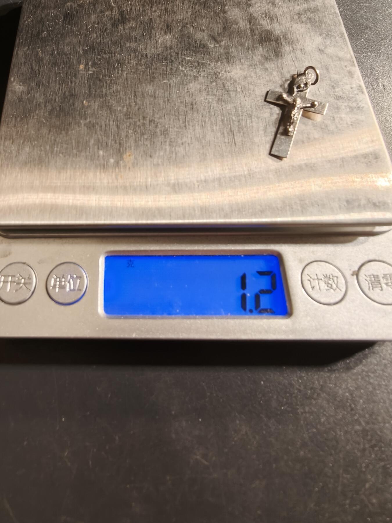 老王徽章第155期 法国天主教会十字架    银质     1.2g