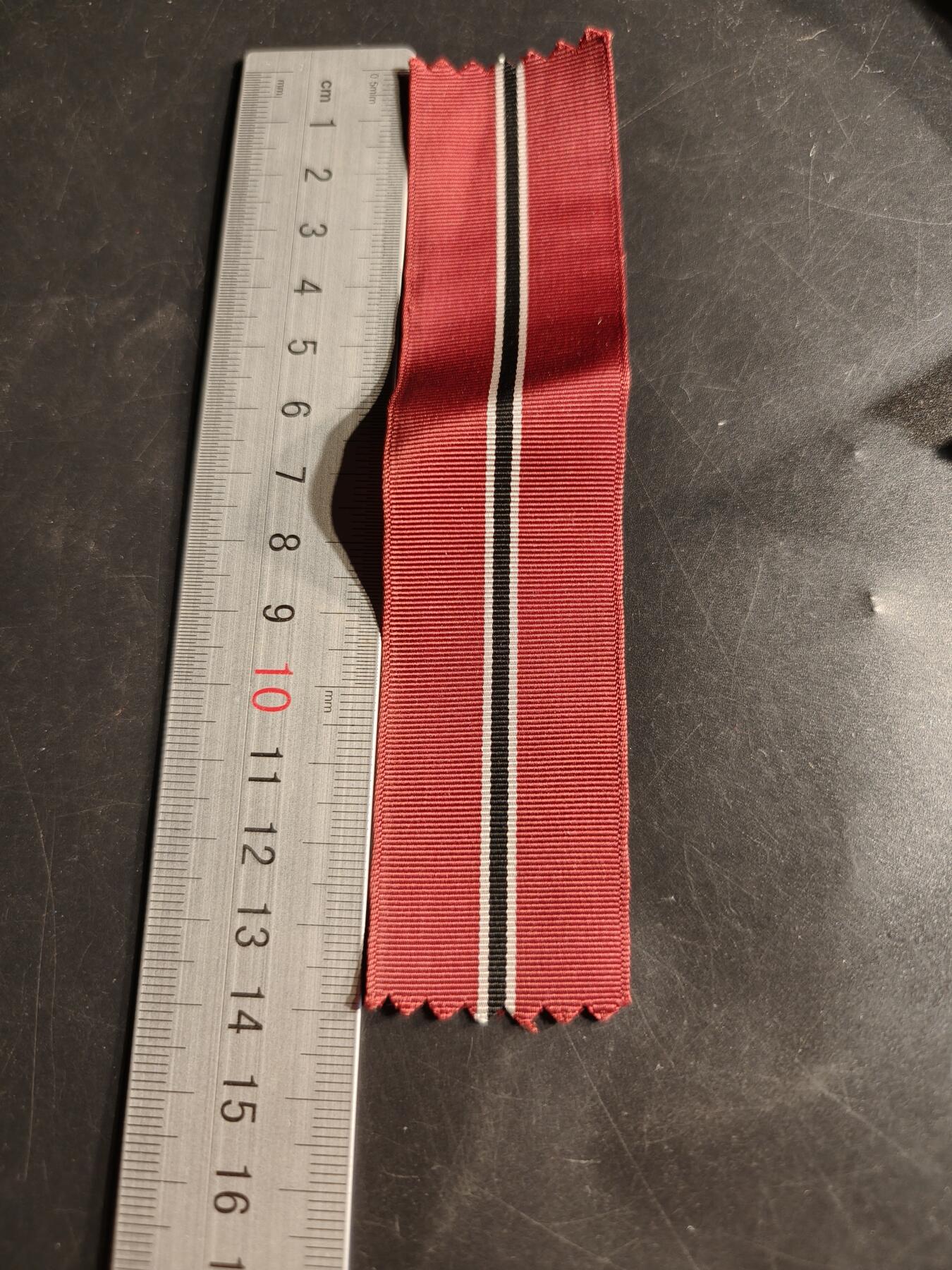 老王徽章第155期 德三冻肉奖章绶带      14cm