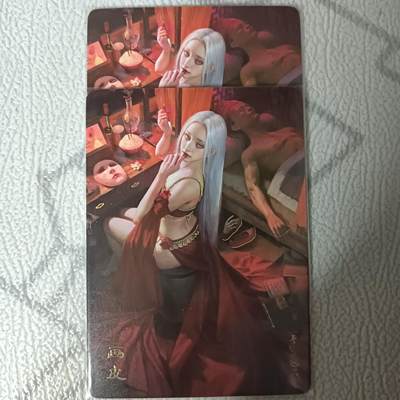 花开卡拍第42期（10月12号周日截拍，品控勿拍!!!拍品不寄存，运费5元，自制卡难免瑕疵，可能存在轻微撞角爆边等出厂瑕疵，品控介意勿拍！） - 燎原 妖姬传 刷子画皮 双服饰幻彩2张