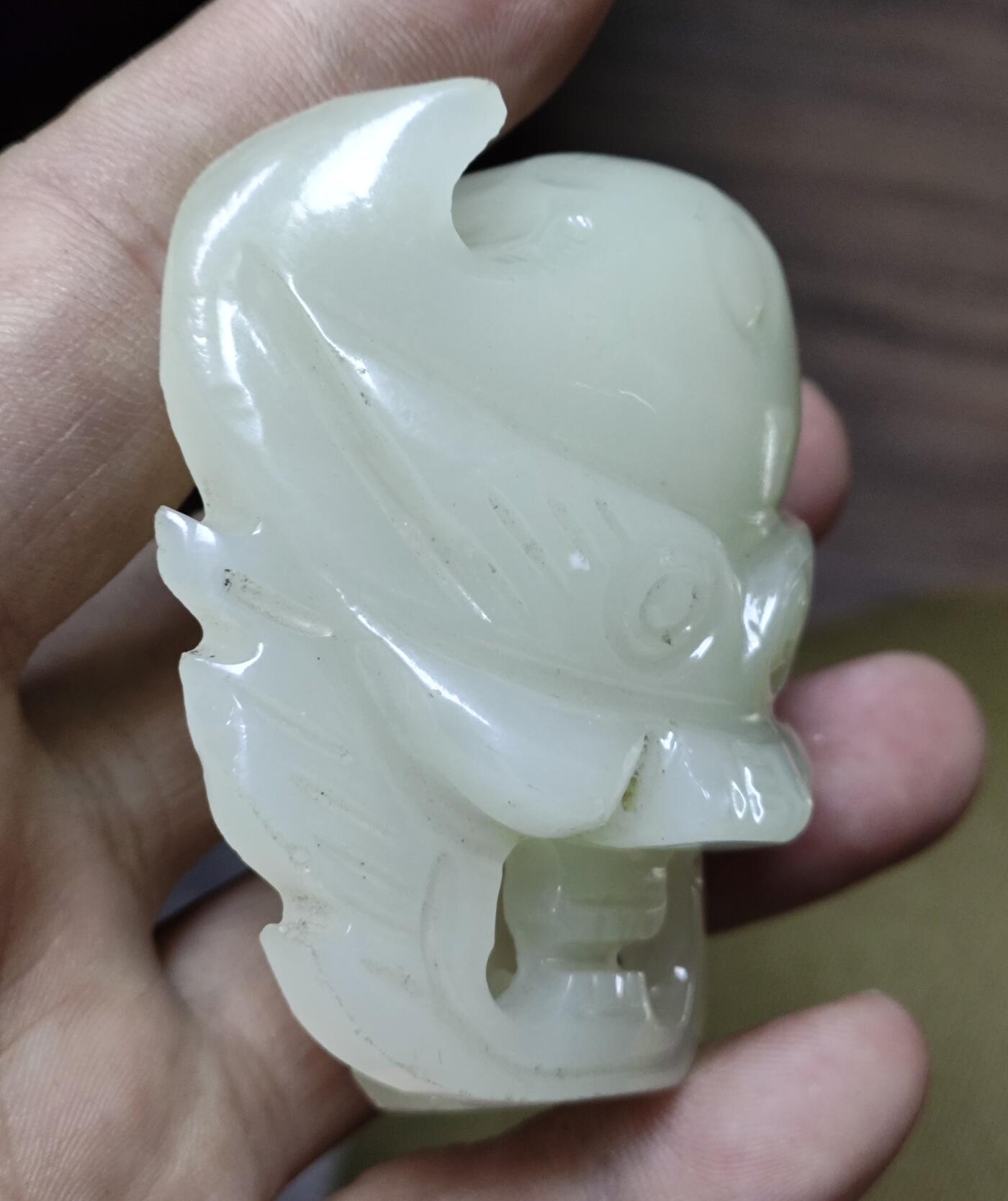 爱淘收藏，清货 天然阿富汗白玉皮带扣腰扣 羊脂白男士玉石腰牌腰佩