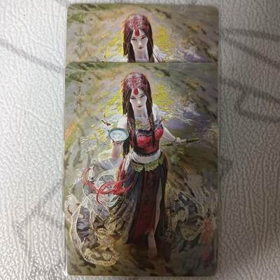 花开卡拍第42期（10月12号周日截拍，品控勿拍!!!拍品不寄存，运费5元，自制卡难免瑕疵，可能存在轻微撞角爆边等出厂瑕疵，品控介意勿拍！） - 燎原 妖姬传 刷子走无常 双服饰幻彩2张