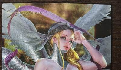 花开卡拍第42期（10月12号周日截拍，品控勿拍!!!拍品不寄存，运费5元，自制卡难免瑕疵，可能存在轻微撞角爆边等出厂瑕疵，品控介意勿拍！） - 藏无缺 天女兽 粗闪1张