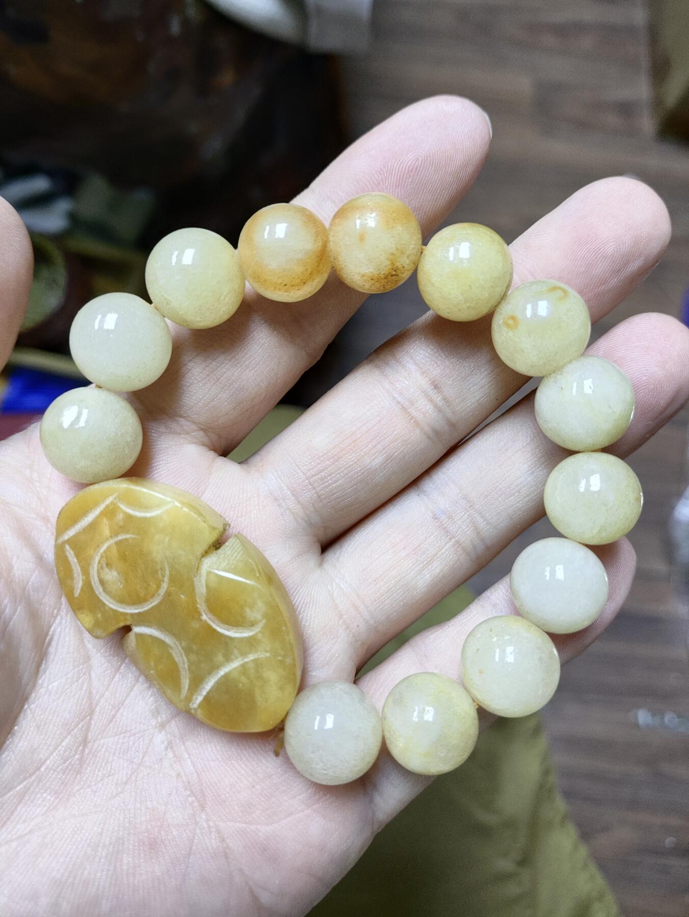 爱淘收藏，清货 黄玉貔貅手链玉石手串，平安吉祥