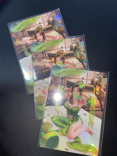 阳大大卡牌拍卖第75期（持续收拍品，周六晚上九点截拍，进群福利早知道） - 水浒传 李瑞兰 三张 清凉三版