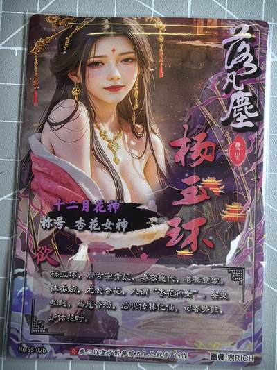 第二十三场拍卖 无佣金 不收拍品 不寄存 大部分卡牌设置底价 拒绝小号抬价 大家放心拍 所有拍品全部有卡膜 出厂品质 不包厂瑕 放大镜 品控 勿拍 感谢大家支持 留个关注 谢谢 - 《奇点卡牌》宗老师 积分兑换卡 杨玉环粗闪 粉红佳人
