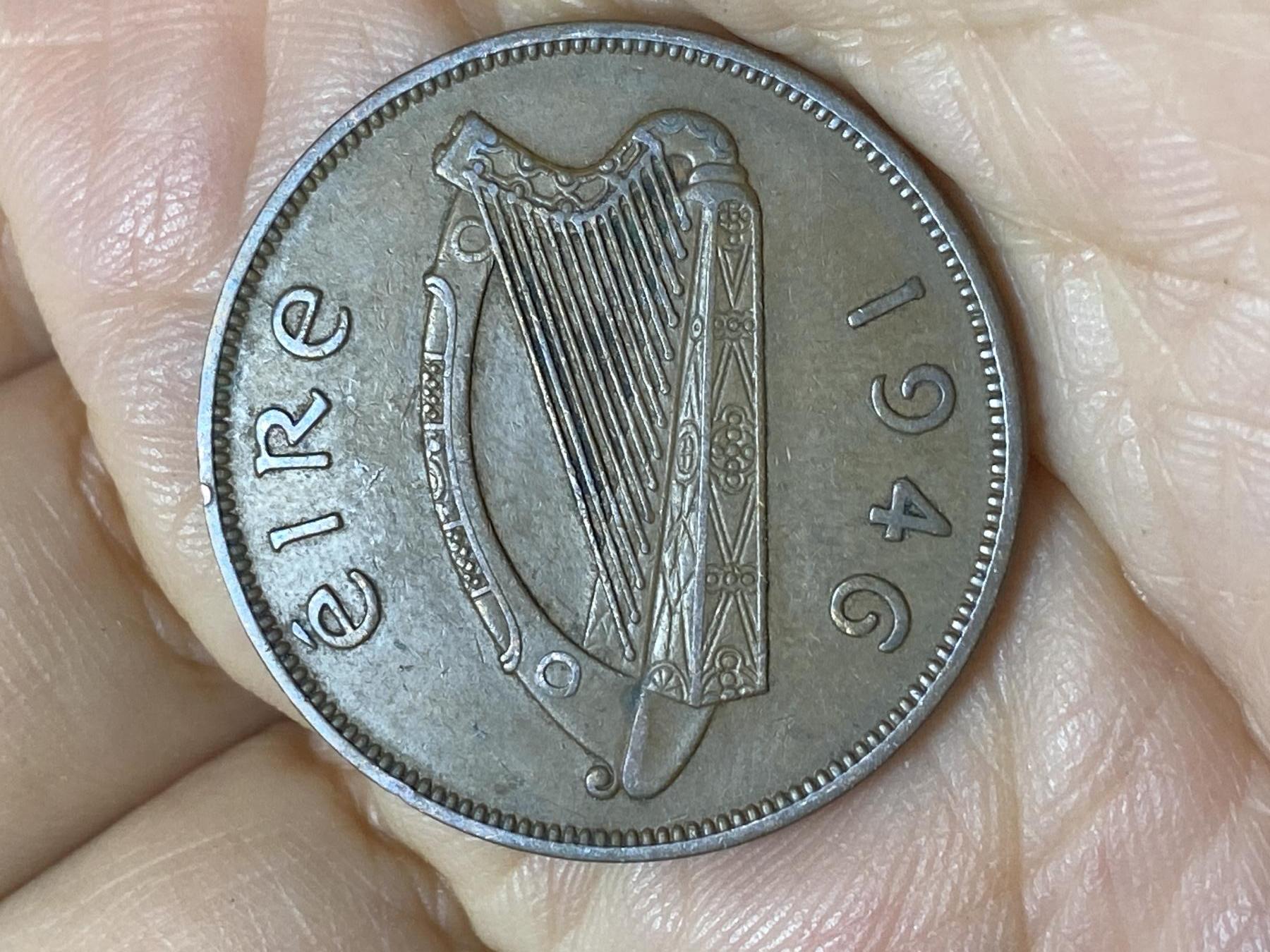 2025年第一百零七场(总第一百三十三场）外国好品散币(免佣金) 爱尔兰🇮🇪1946年1便士(共和国时期第一套)