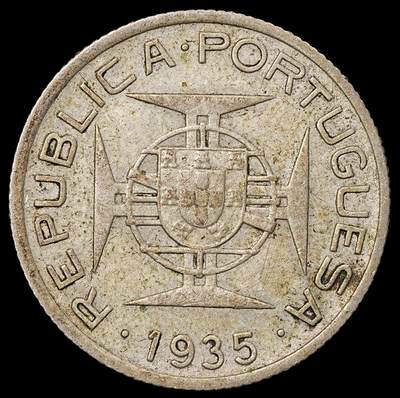 修遠堂世界钱币第八十八期 - 1935年葡属莫桑比克2.50埃斯库多银币 3.50g 65%银