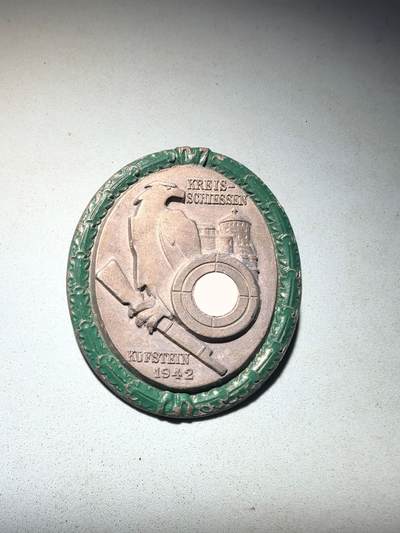 盛世勋华——号角文化勋章邮票专场拍卖第283期 - 德国（1939）库夫施泰因射击竞赛纪念证章 带厂标 极为少见 市场价参见图六