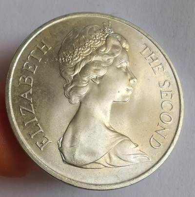 巨藏钱币第四期10月13号20点开拍 马恩岛1970年1克朗镍币-猫