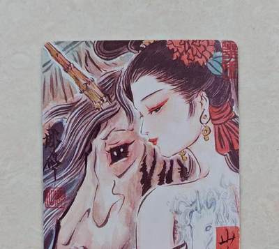 花开卡拍第42期（10月12号周日截拍，品控勿拍!!!拍品不寄存，运费5元，自制卡难免瑕疵，可能存在轻微撞角爆边等出厂瑕疵，品控介意勿拍！） - 燎原 彫仙特卡 山海鹿蜀艺术版 普卡工艺