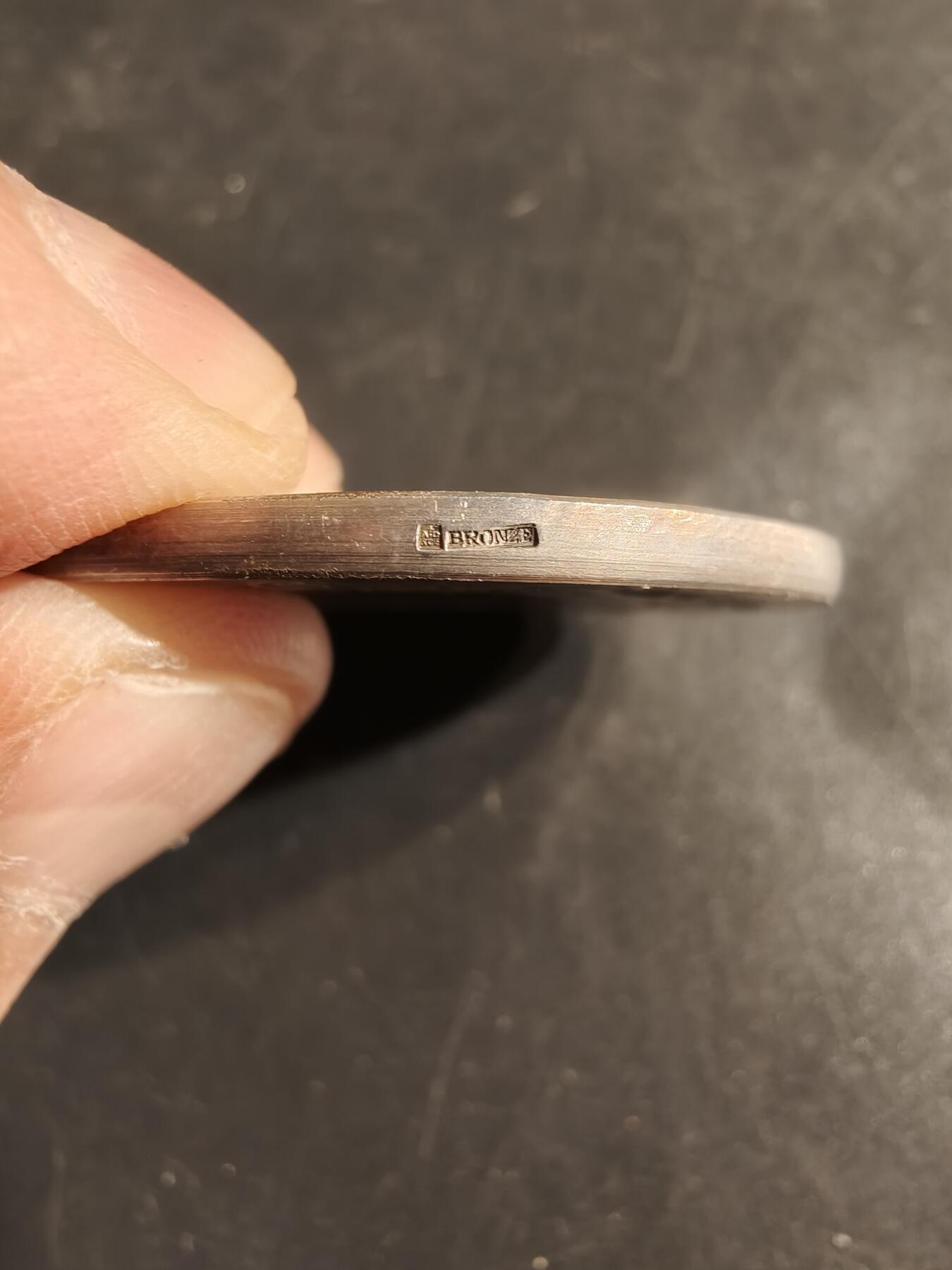 老王徽章第155期 法国音乐协会镀银大铜章    名家Rasumny 作品     直径40mm.   重量30.3g