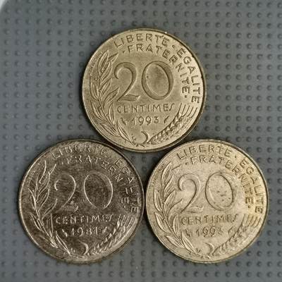 2025年第96场各国散币拍卖（总第96场） - 法国20生丁3枚