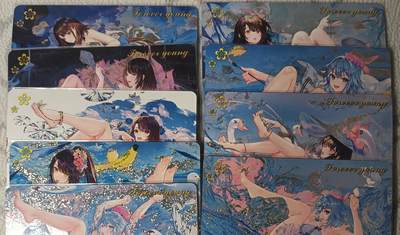 花开卡拍第42期（10月12号周日截拍，品控勿拍!!!拍品不寄存，运费5元，自制卡难免瑕疵，可能存在轻微撞角爆边等出厂瑕疵，品控介意勿拍！） - 驴歪歪 致青春系列3 钻闪9张