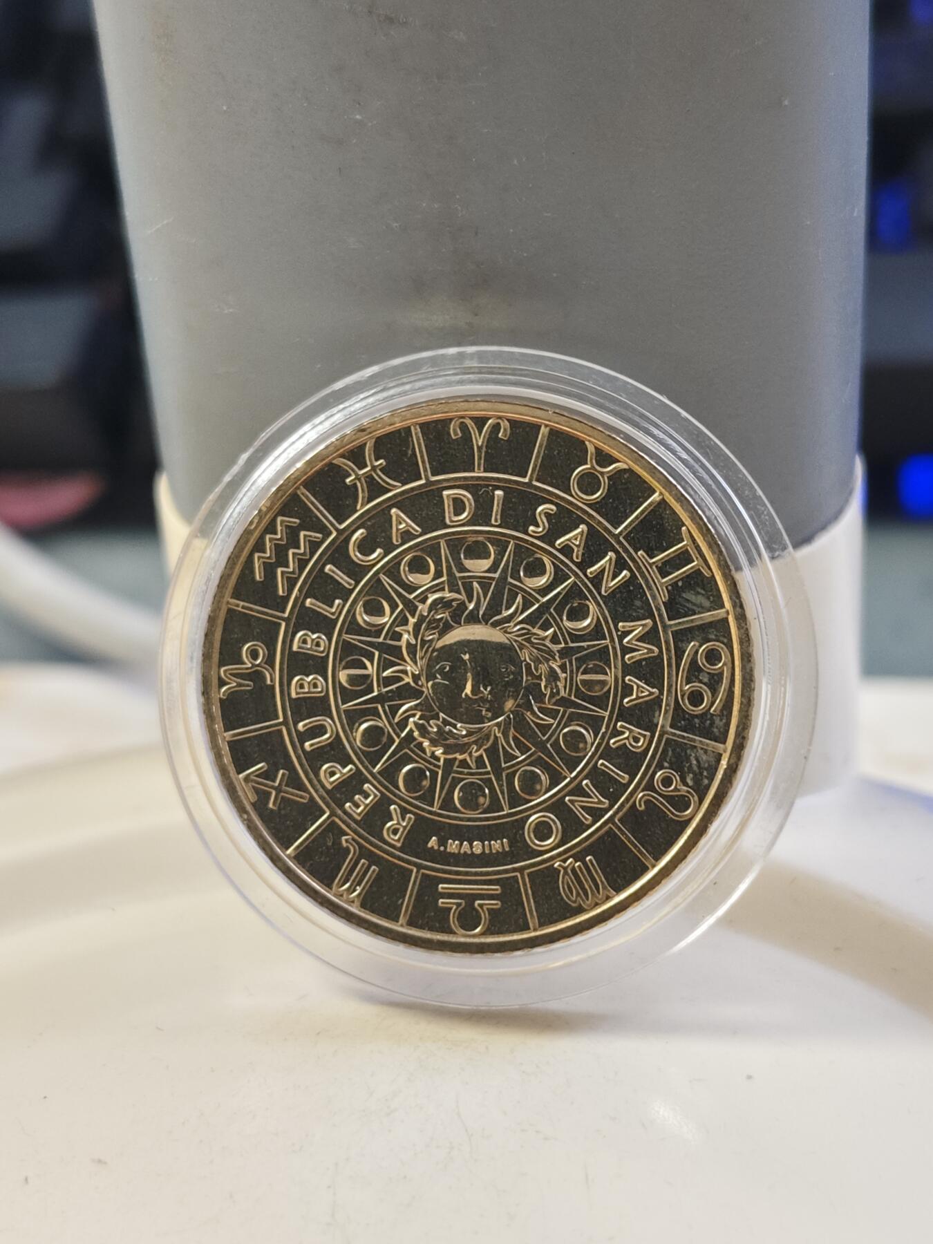 第177期拍卖【长期征集拍品】 圣马力诺2021年十二星座摩羯座纪念币
