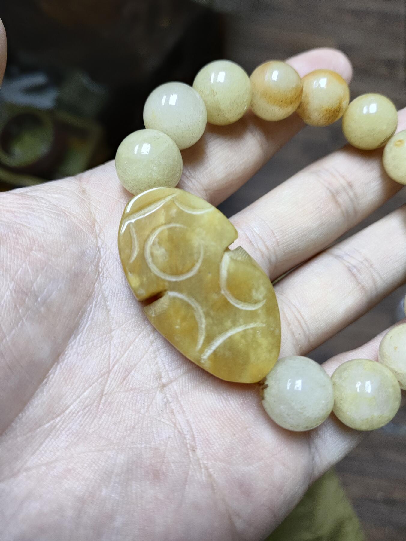 爱淘收藏，清货 黄玉貔貅手链玉石手串，平安吉祥