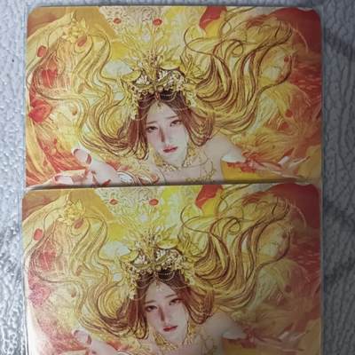 花开卡拍第42期（10月12号周日截拍，品控勿拍!!!拍品不寄存，运费5元，自制卡难免瑕疵，可能存在轻微撞角爆边等出厂瑕疵，品控介意勿拍！） - 燎原 人姬传 刷子大乔 双服饰幻彩2张