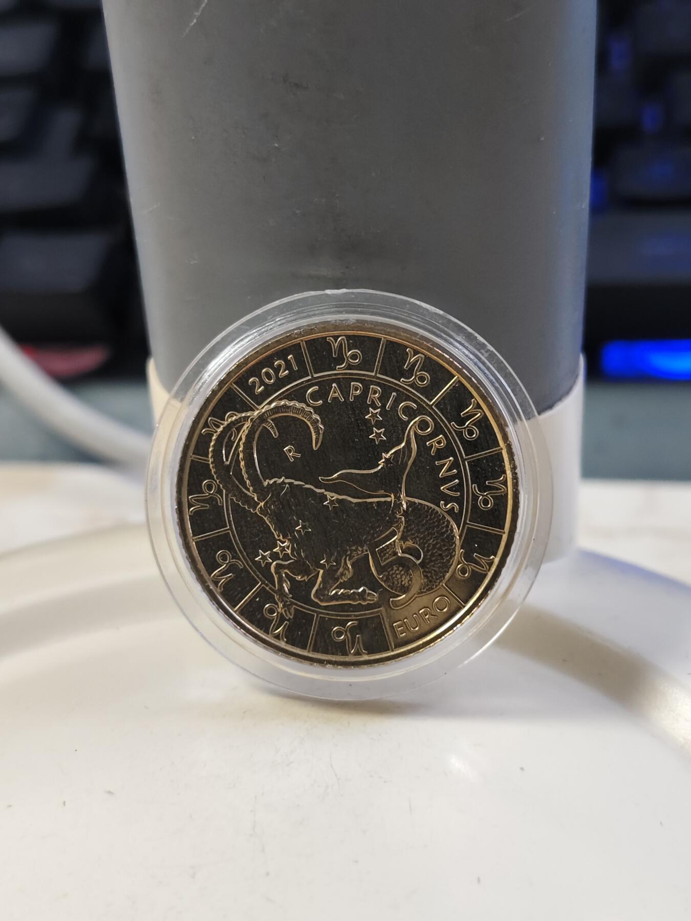 第177期拍卖【长期征集拍品】 圣马力诺2021年十二星座摩羯座纪念币