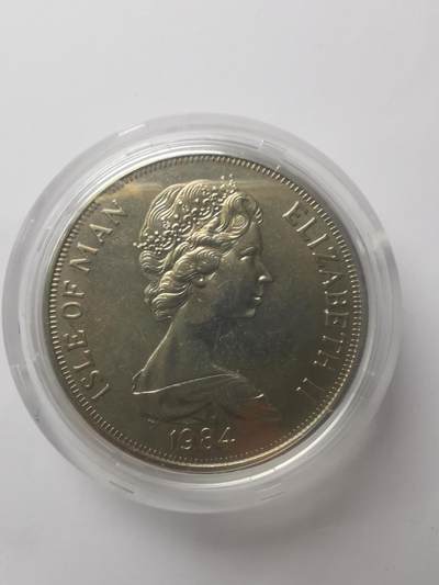 巨藏钱币第四期10月13号20点开拍 马恩岛1984年1克朗镍币-2