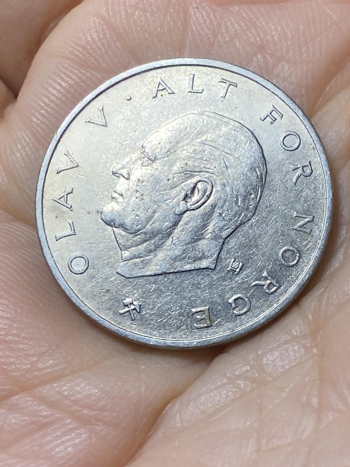 2025年第一百零八场(总第一百三十四场）外国好品散币(免佣金) 挪威🇳🇴1976年1克朗(奥拉夫五世时期第一套)