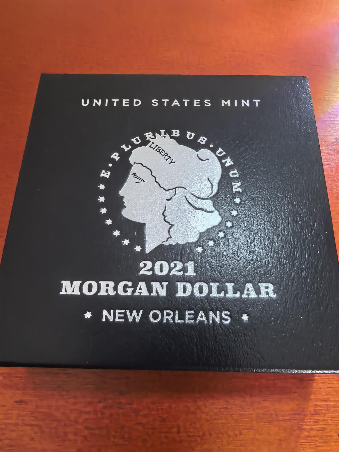 长老汇蛇年精选第六十场拍卖 2021 美国摩根1美元银币，PCGS MS70分，O记，百年标，首日标，盒证全，P盒70分2022年成交价最高14000多元