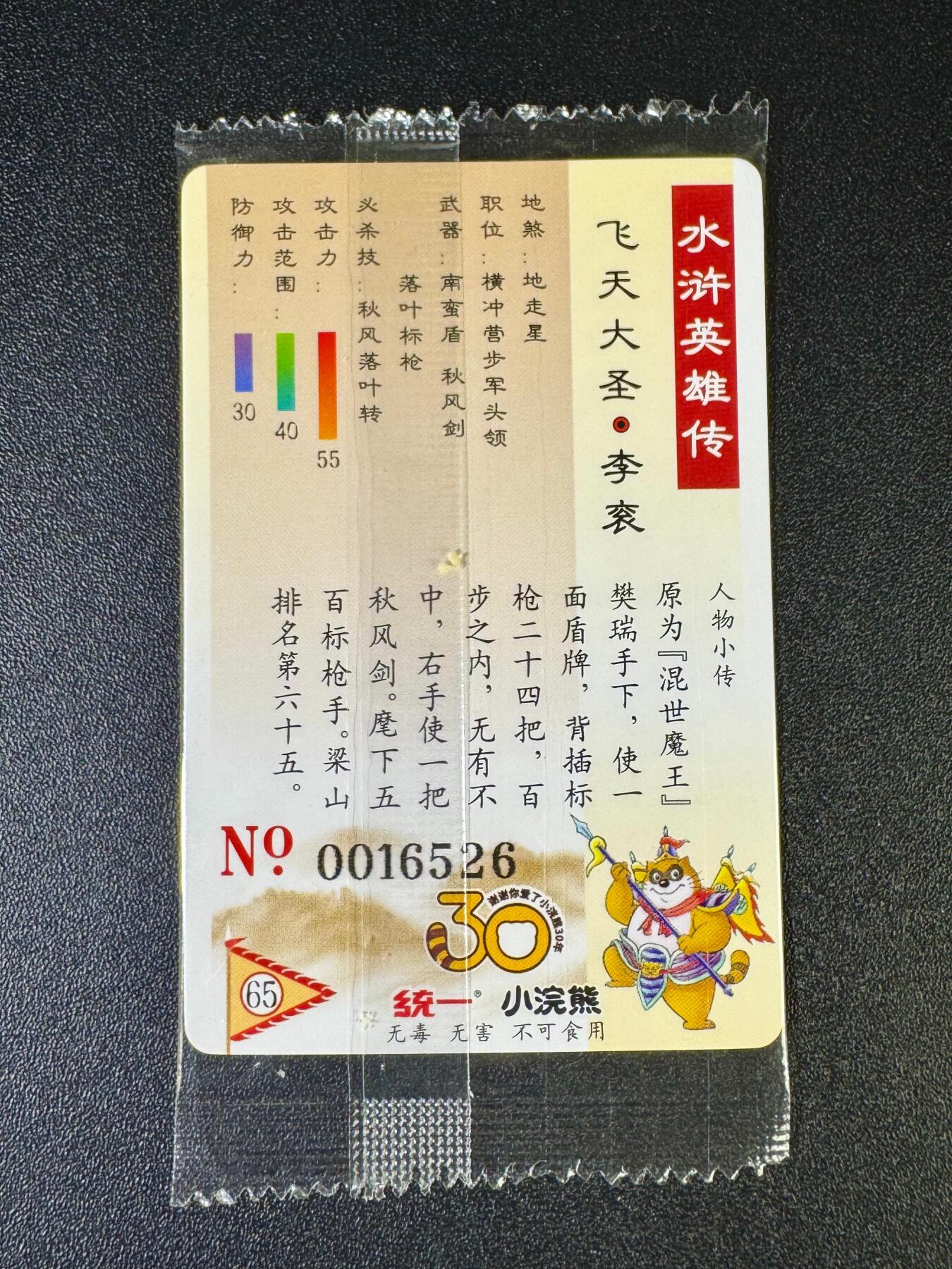 NO.12 好又多金牌大场，金戈铁马+美女如云，每周一站式配齐，方便凑单！（周6晚6点半截拍，卖家送拍0抽成！） 小浣熊30周年 李衮16526 大编卡基本无瑕 放大镜勿拍无售后