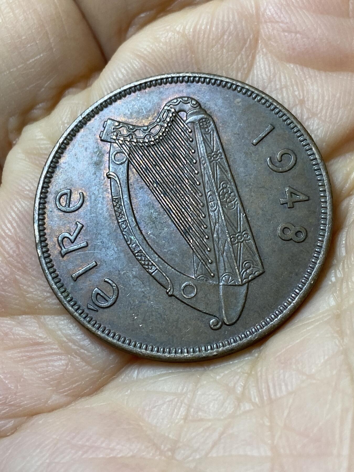 2025年第一百零八场(总第一百三十四场）外国好品散币(免佣金) 爱尔兰🇮🇪1948年1便士(共和国时期第一套)