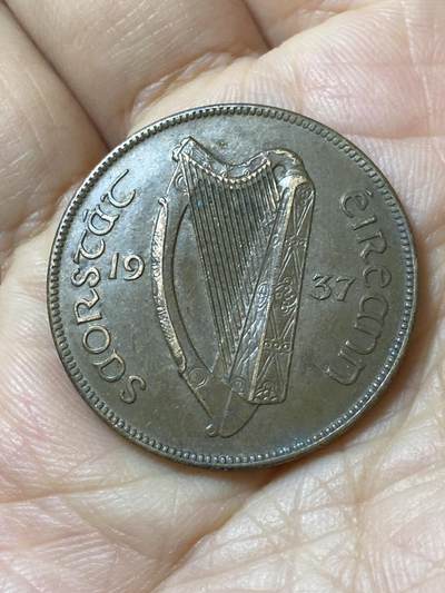 2025年第一百零八场(总第一百三十四场）外国好品散币(免佣金) - 爱尔兰🇮🇪1937年1便士(自由邦时期)